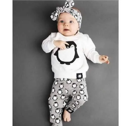 2Pcs Unisex Baby Clothing Sets