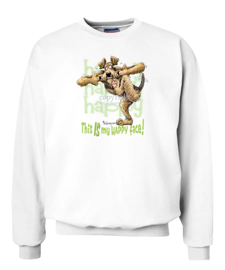 Airedale Terrier - 2 - Who's A Happy Dog - Sweatshirt