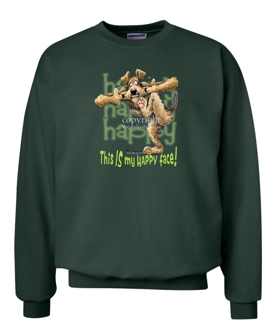 Airedale Terrier - 2 - Who's A Happy Dog - Sweatshirt