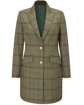 Alan Paine Surrey Mid-Thigh Tweed Coat