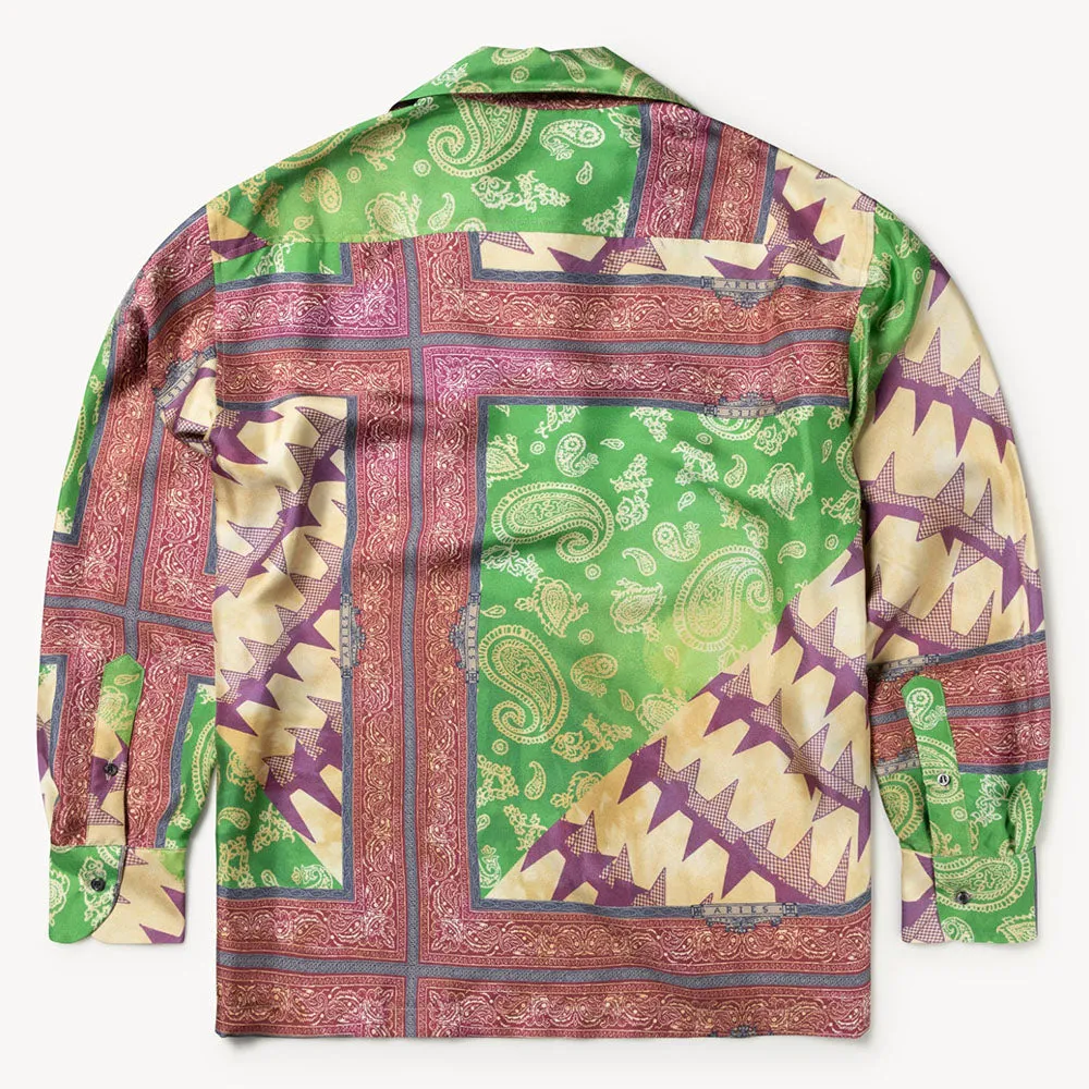 Aries Arise Scarf Print Silk Shirt