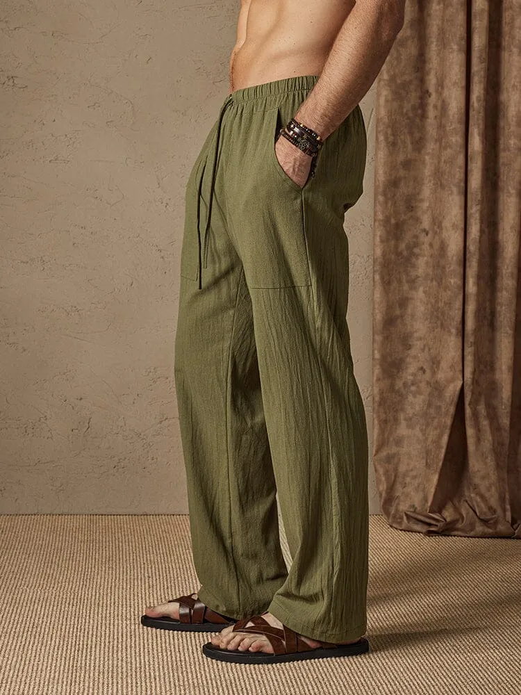 Casual Cotton Linen Style Pants