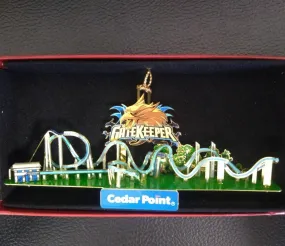 Cedar Point GateKeeper Brass Ornament