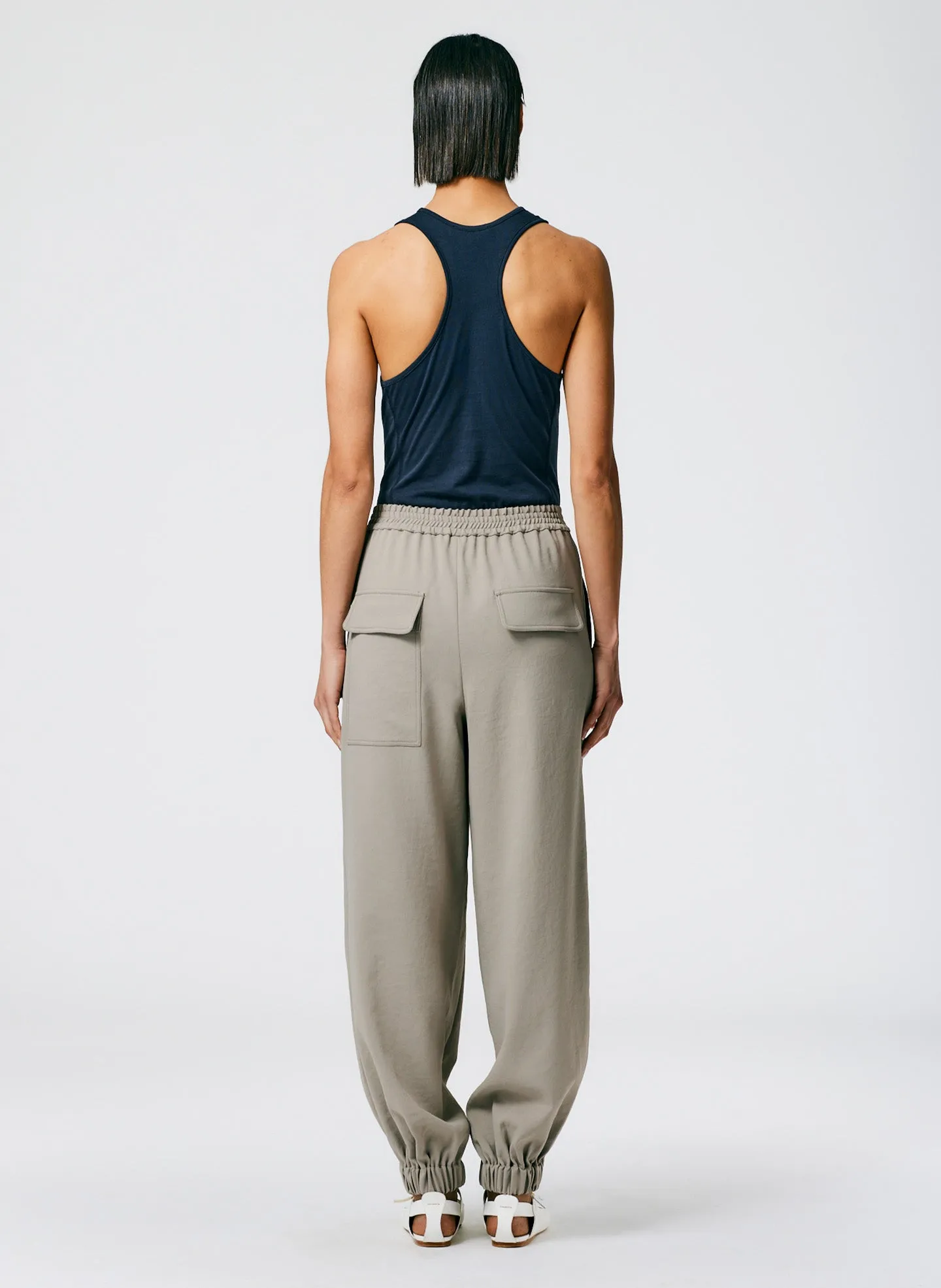 Chalky Drape Plashet Jogger - Long