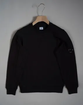 C.P. Company Crew neck Diagonal Raised Fleece / Black