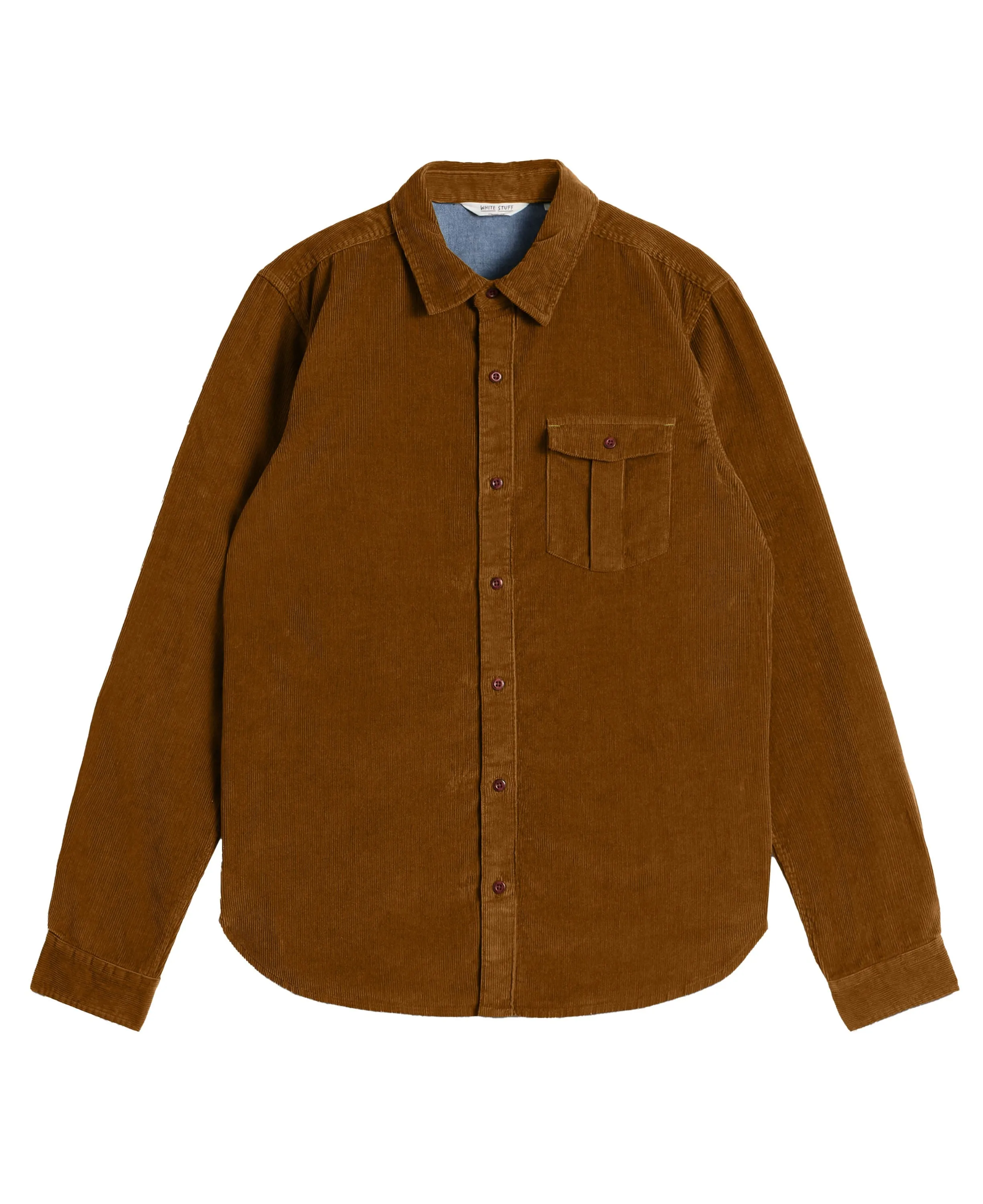 Griffin Cord Shirt - Mid Brown