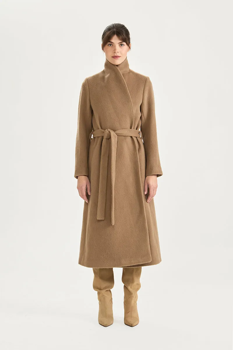 HALLA long coat in camel