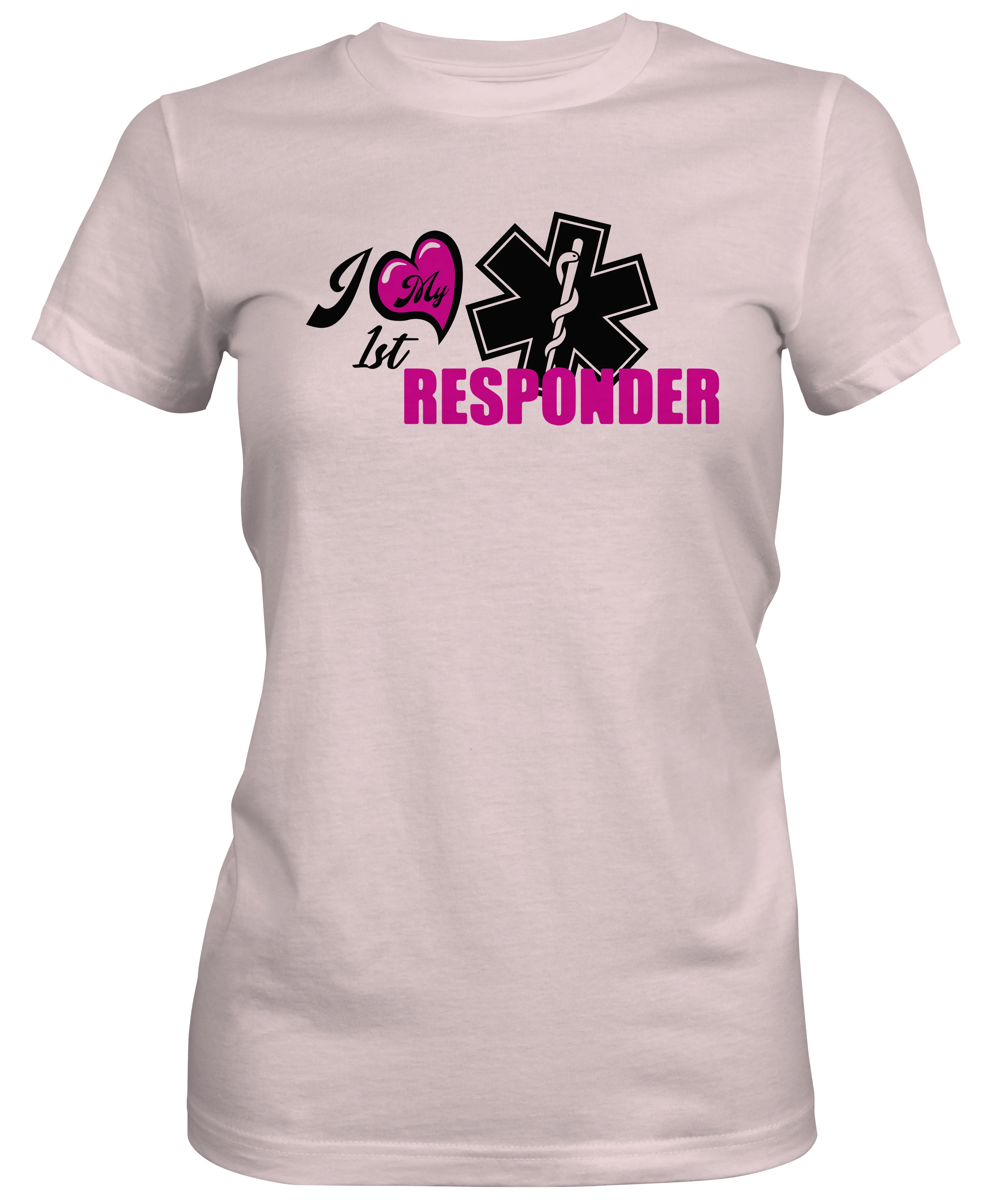 I Love My First Responder Ladies T-shirts