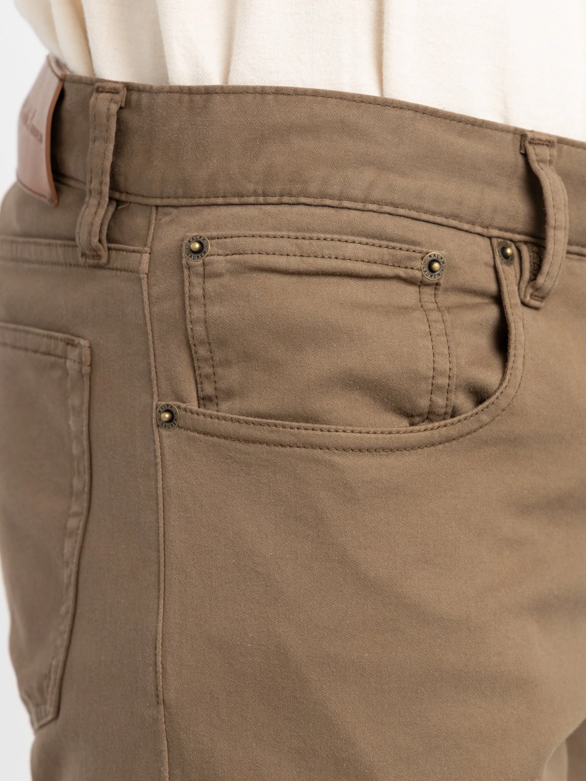 Khaki Straight Fit Chino Pants