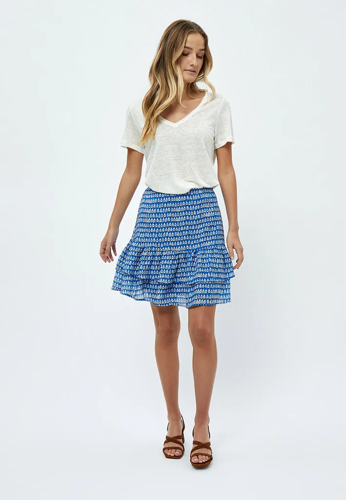 Marika Skirt - Marina Blue Print