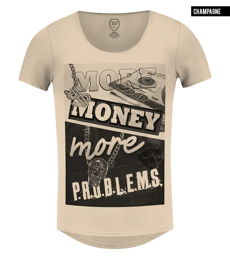 Men's T-shirt "More Money More Problems" / color option / MD336