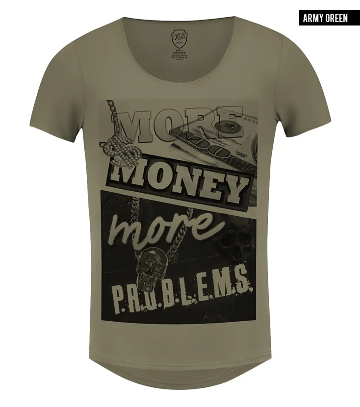 Men's T-shirt "More Money More Problems" / color option / MD336