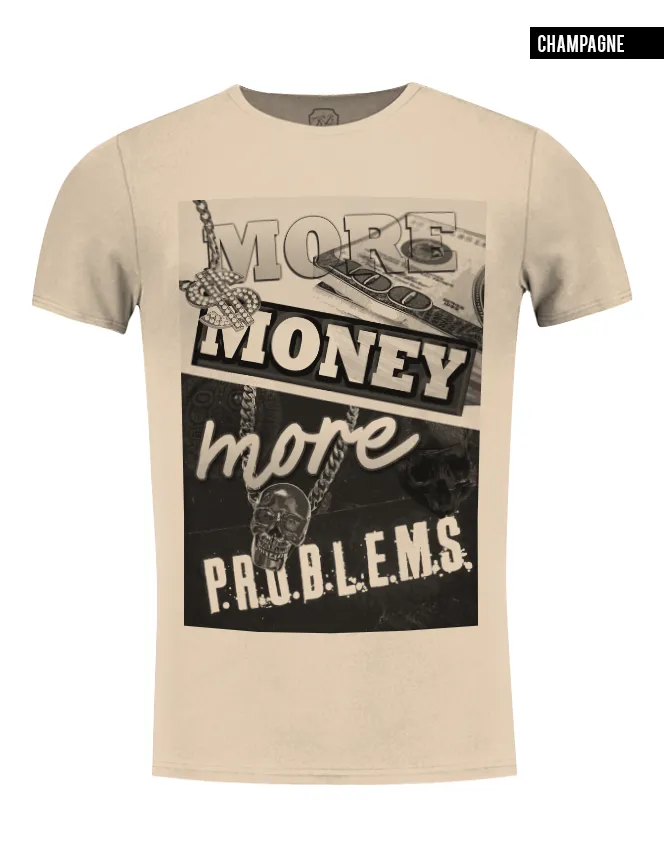 Men's T-shirt "More Money More Problems" / color option / MD336