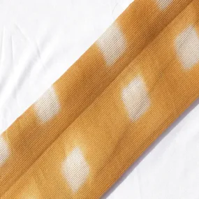 Orange Stripes Silk Chanderi Fabric