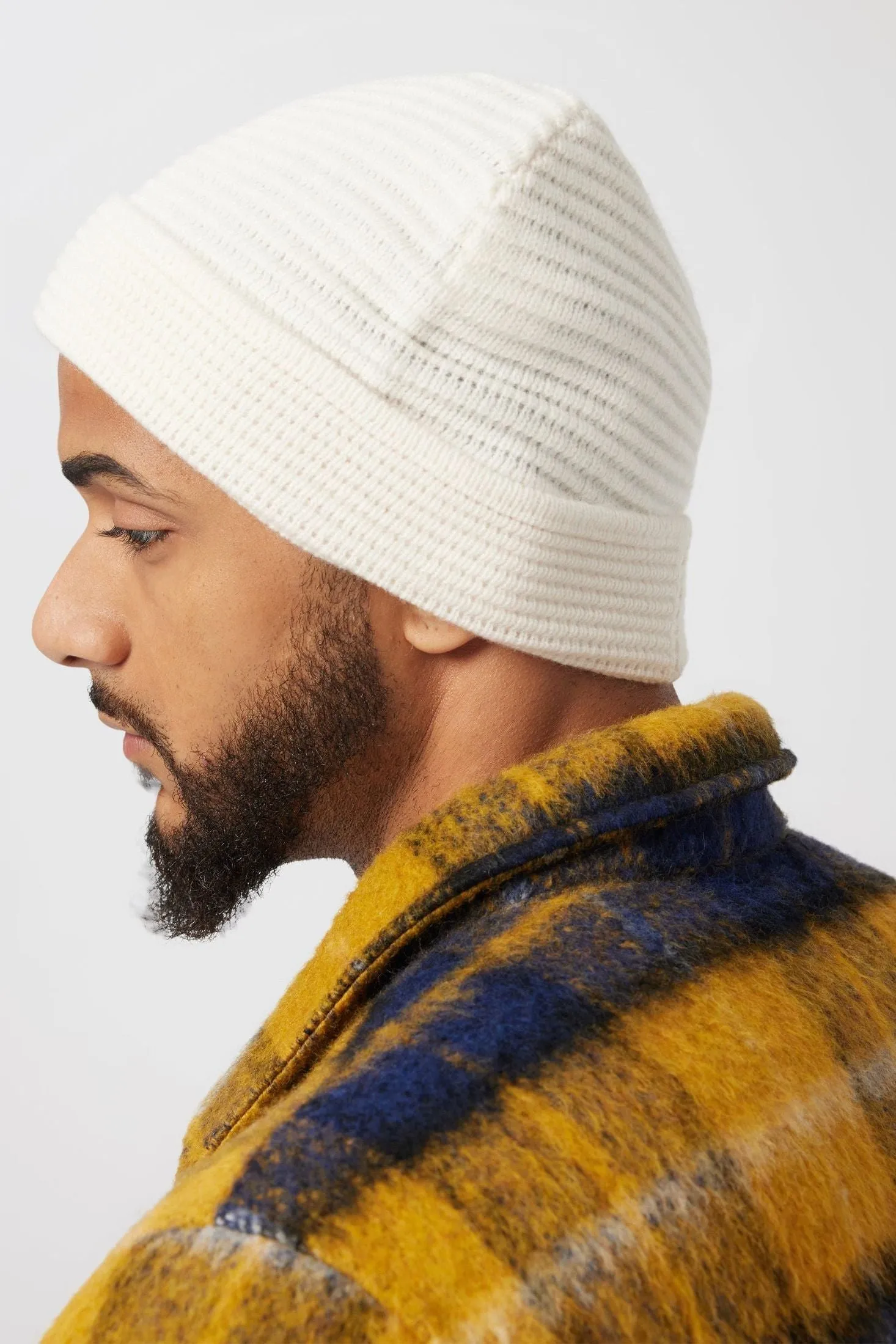 Ottoman Rib Beanie | Wool & Cashmere