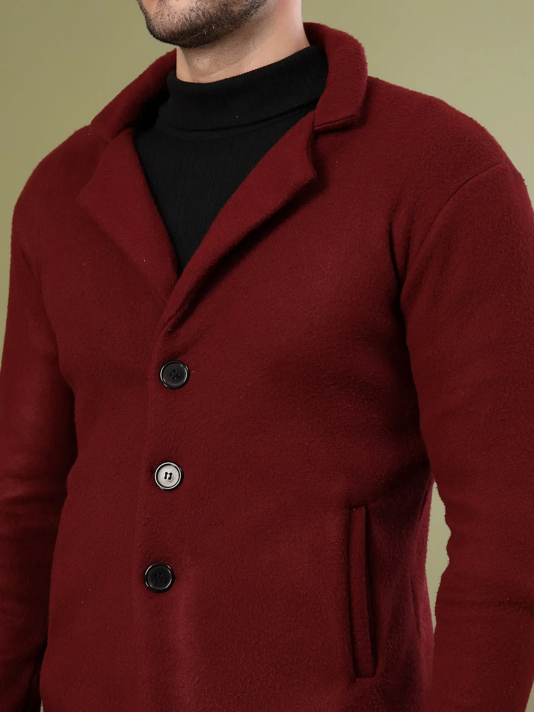 Polar Fleece Lapel Coat