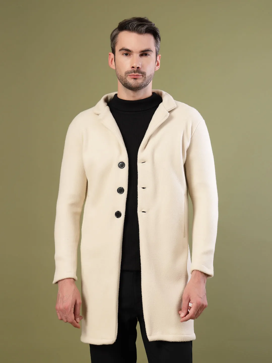 Polar Fleece Lapel Coat