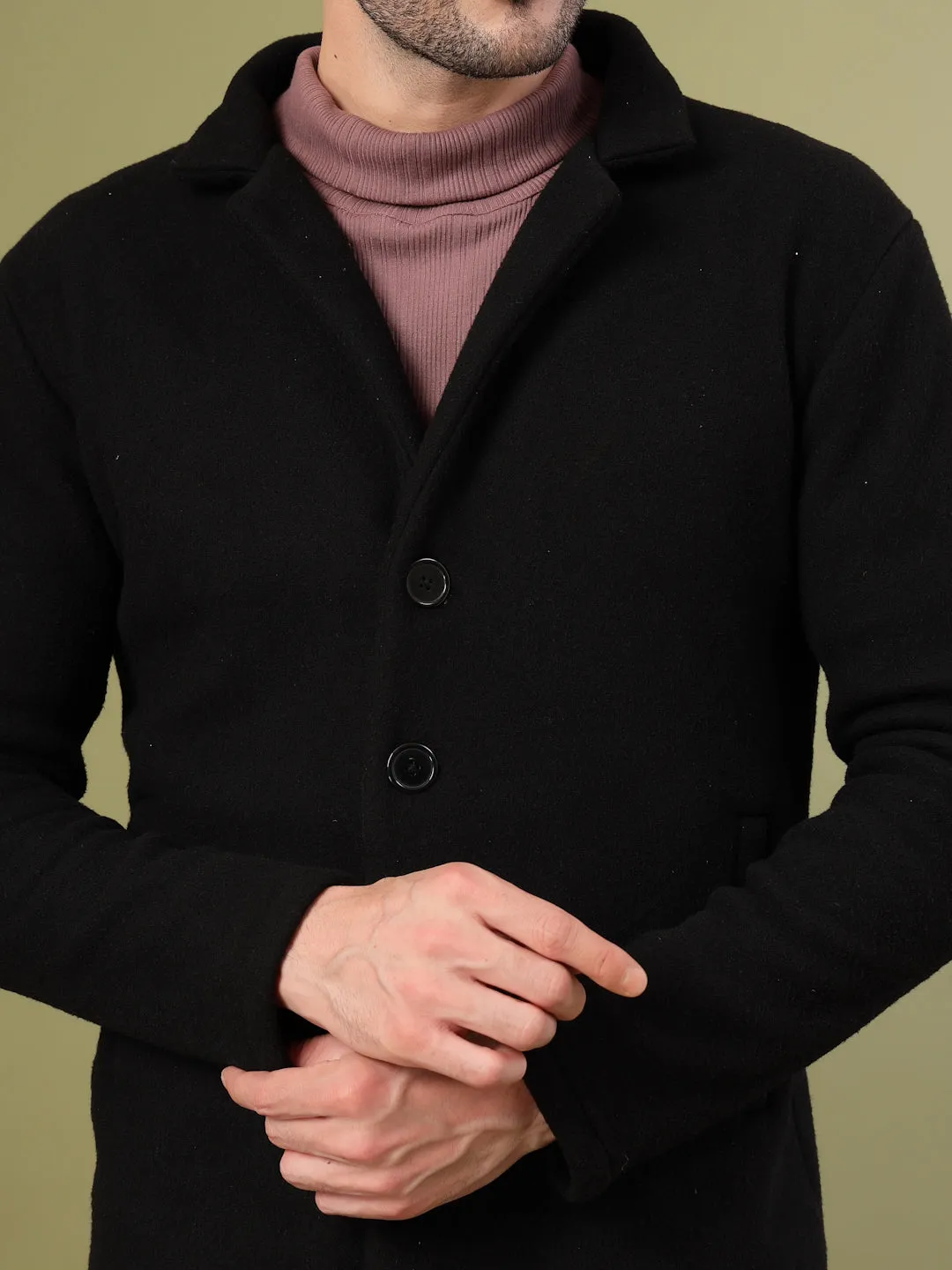 Polar Fleece Lapel Coat