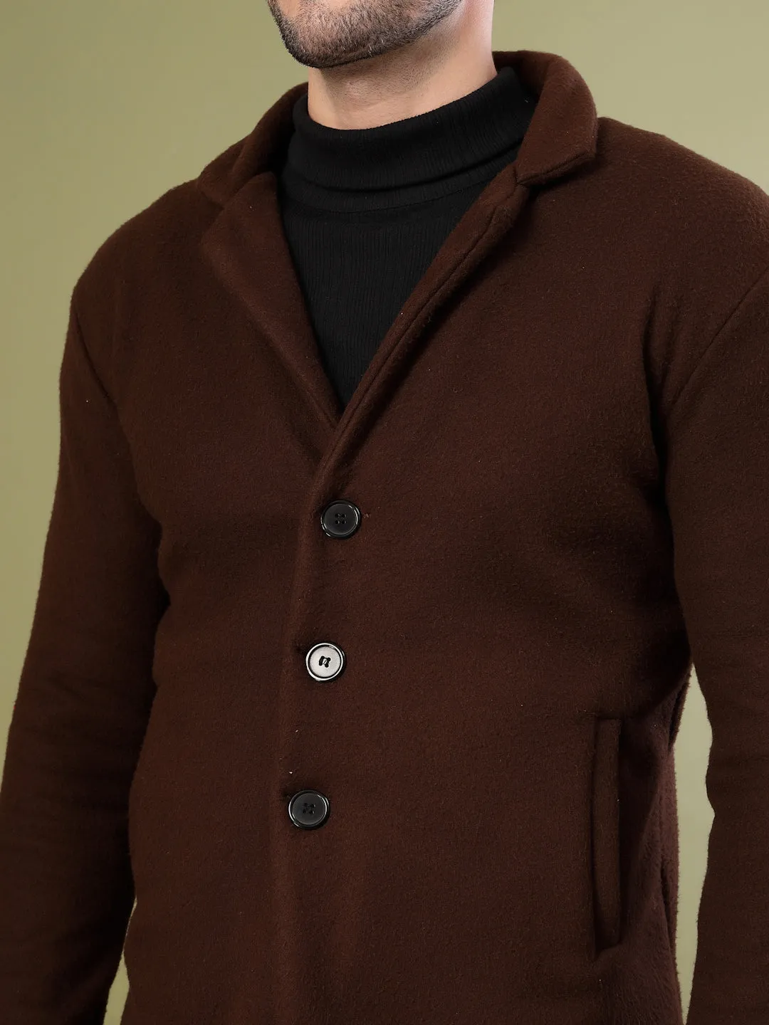 Polar Fleece Lapel Coat