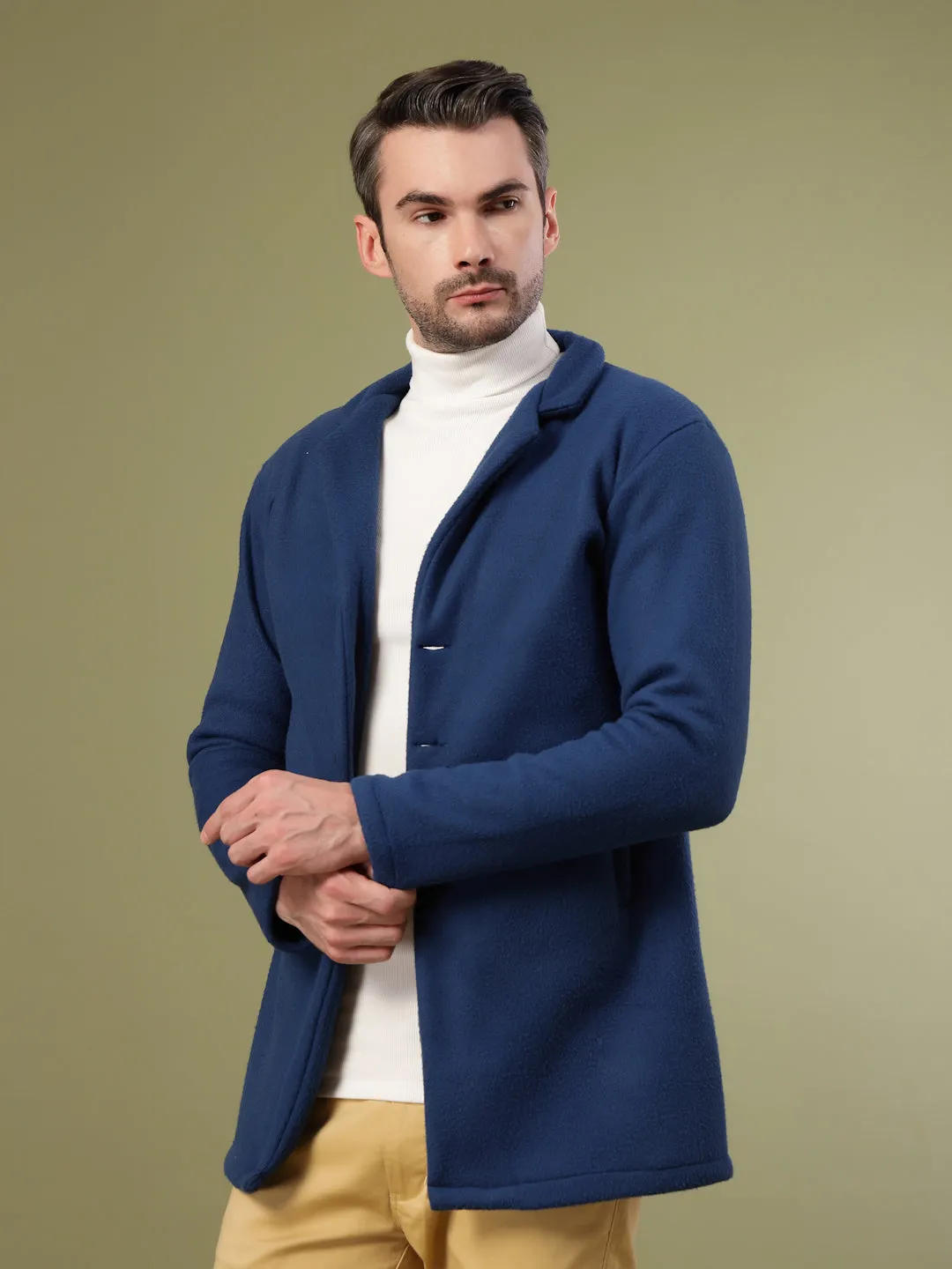 Polar Fleece Lapel Coat