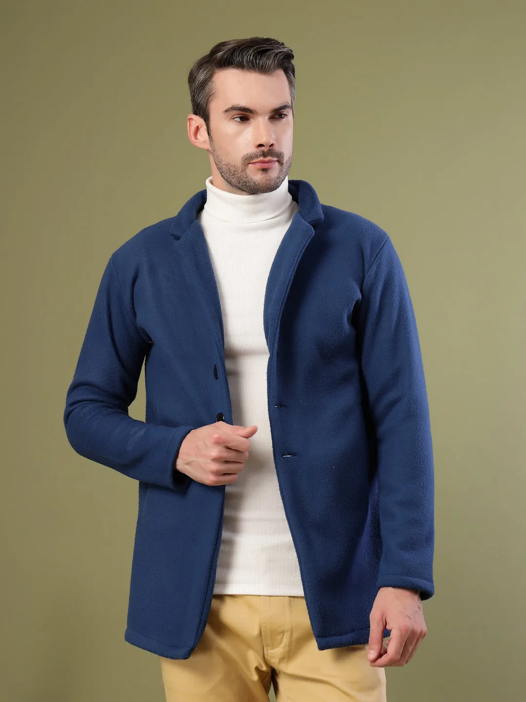 Polar Fleece Lapel Coat