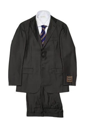 Ring Jacket 184OL Charcoal Twill Wool Suit