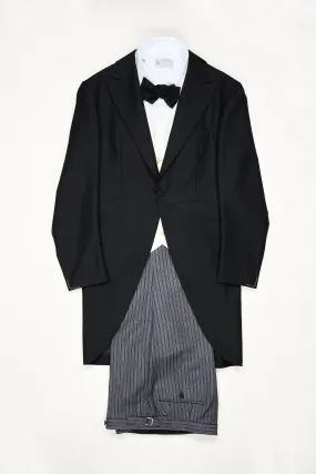 Ring Jacket Black Wool/Mohair Full Dress Tailcoat with Vest *sample*