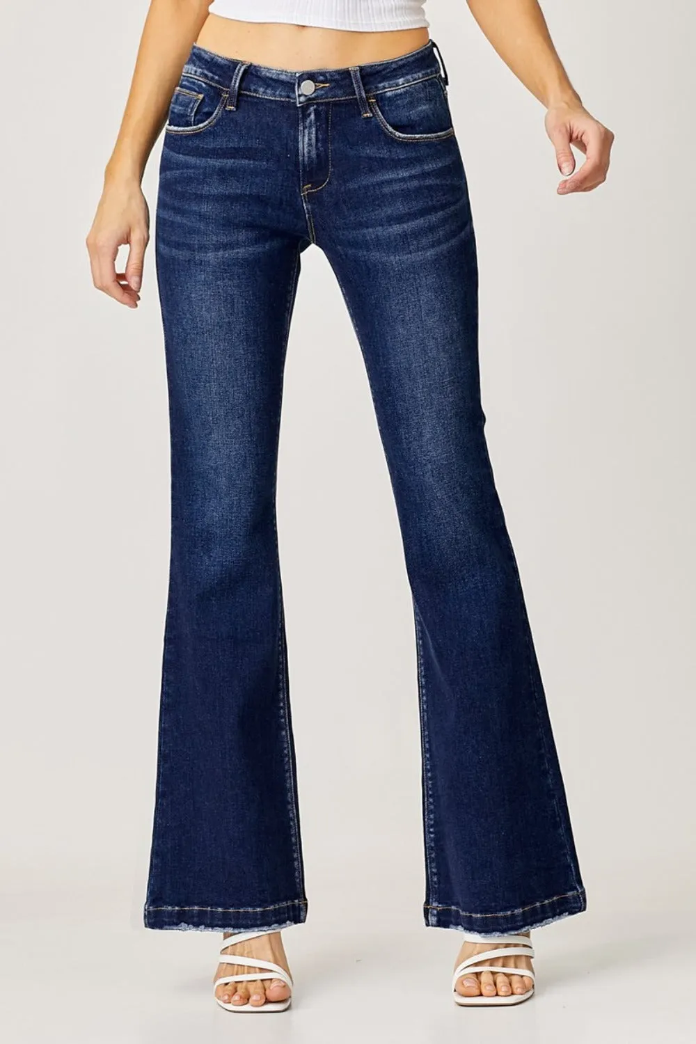 RISEN  Low Rise Flare Jeans