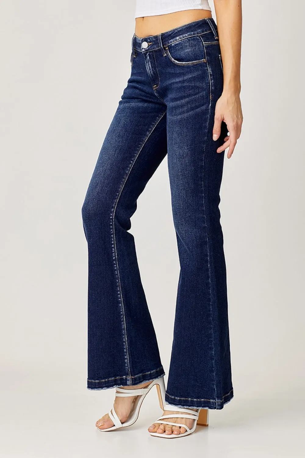 RISEN  Low Rise Flare Jeans