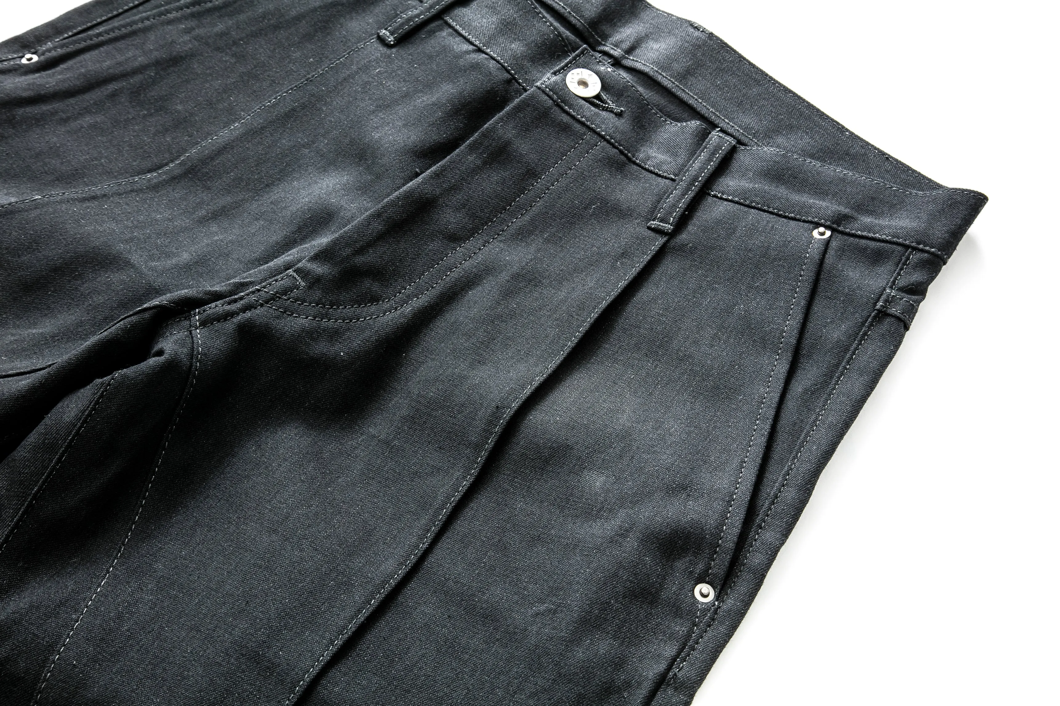 Robot-Boro Denim Slacks - Black