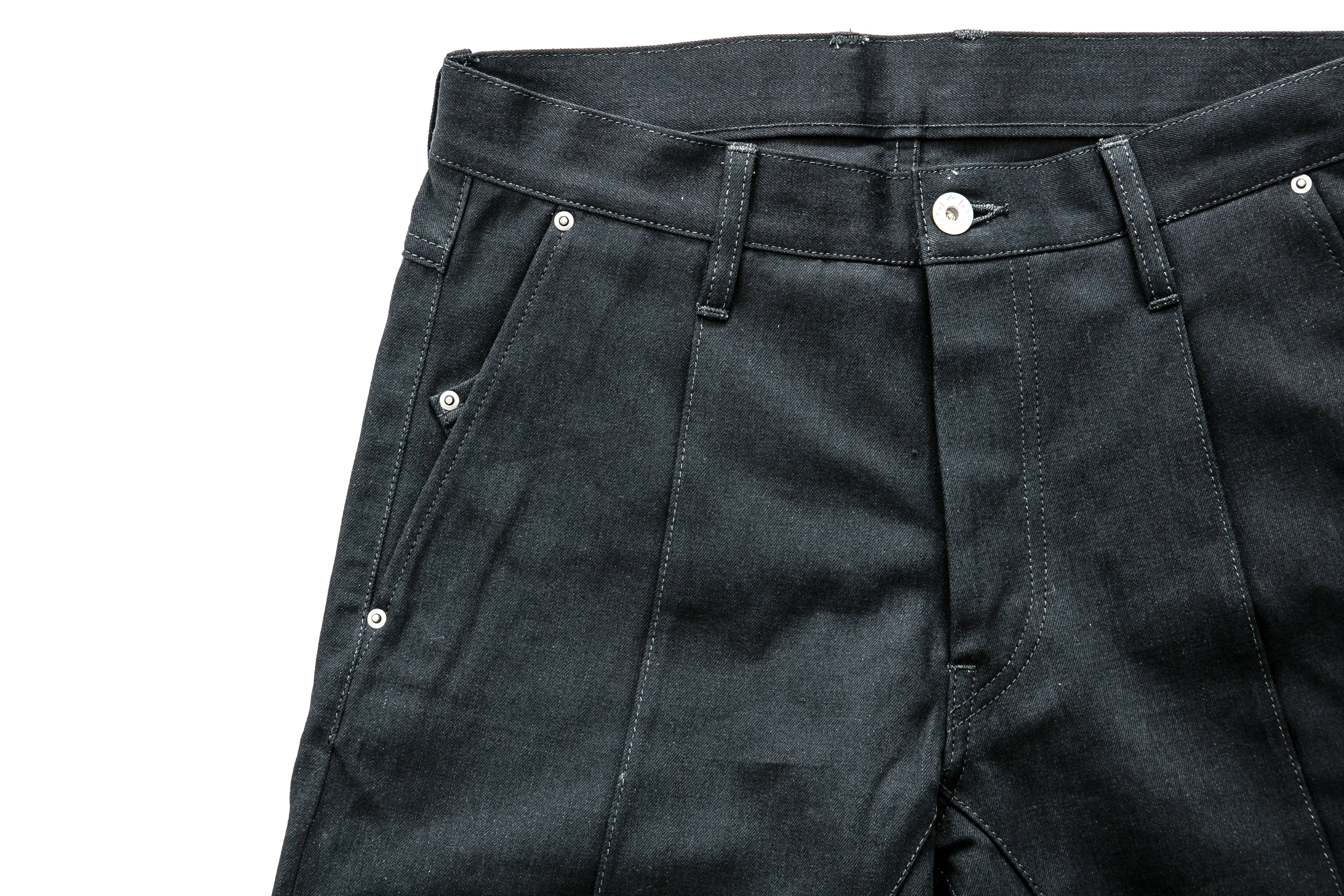 Robot-Boro Denim Slacks - Black