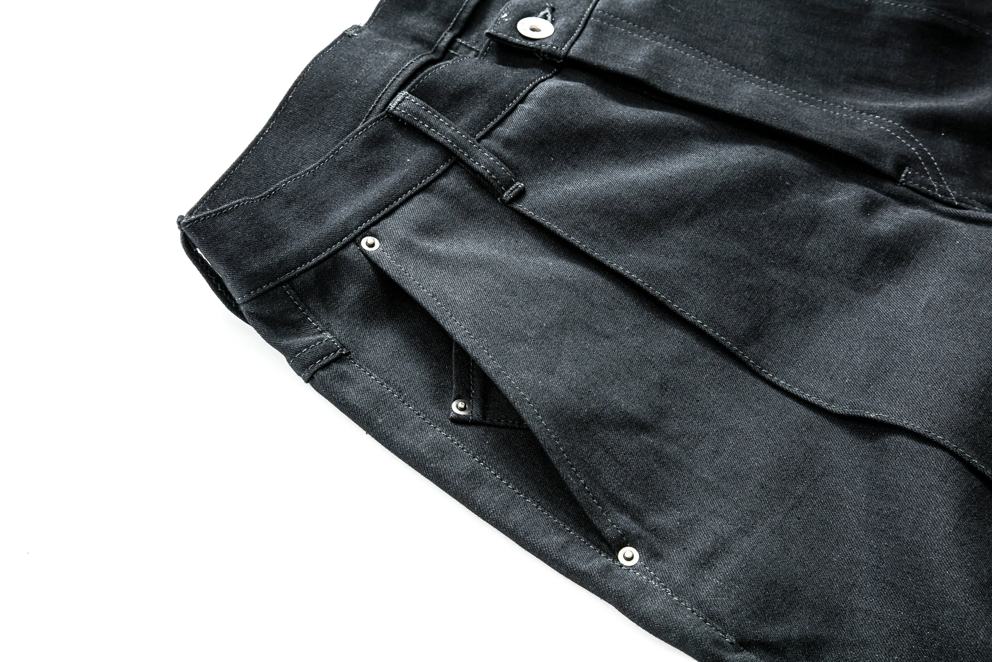 Robot-Boro Denim Slacks - Black