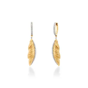 Skyward Bound Quill Diamond Earrings