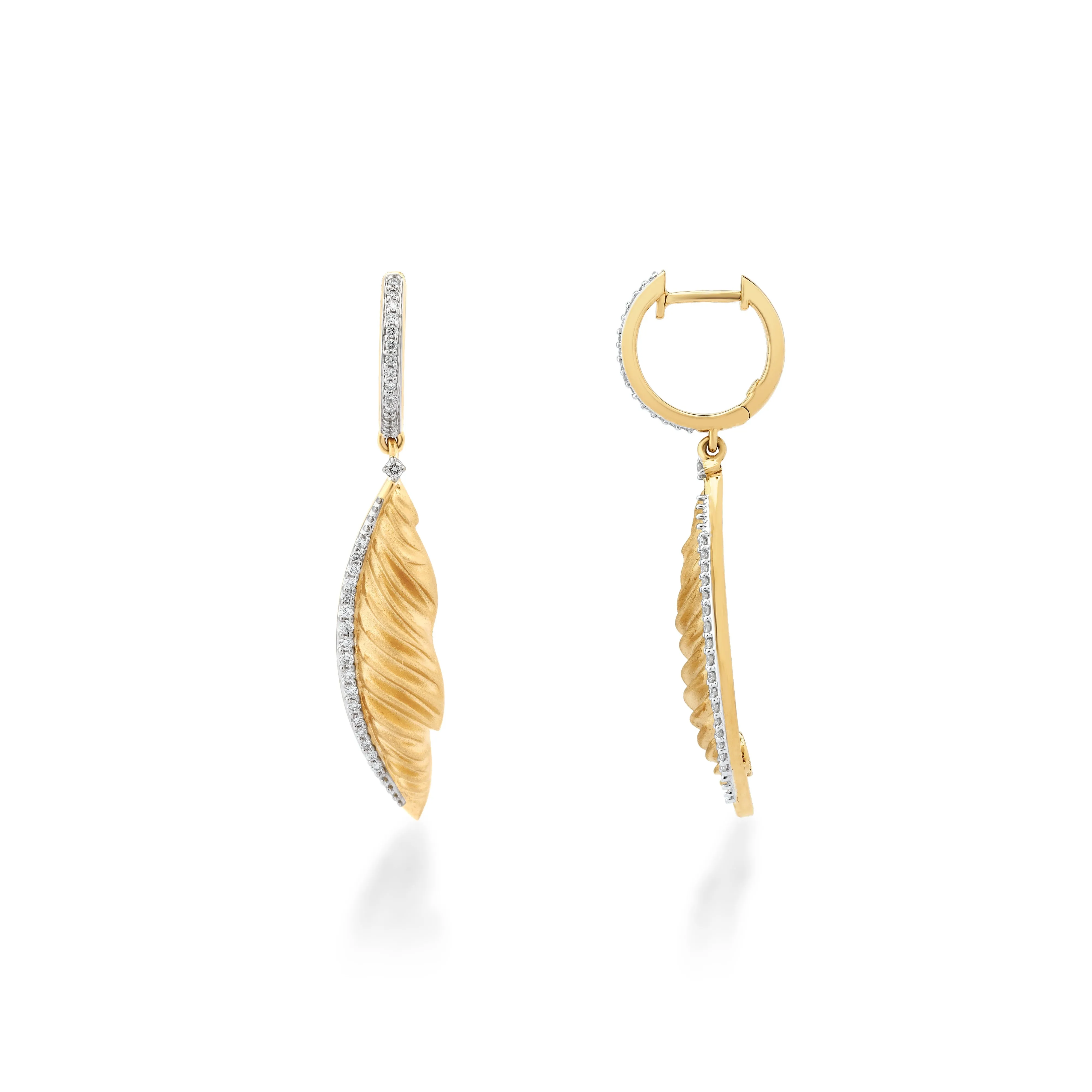 Skyward Bound Quill Diamond Earrings