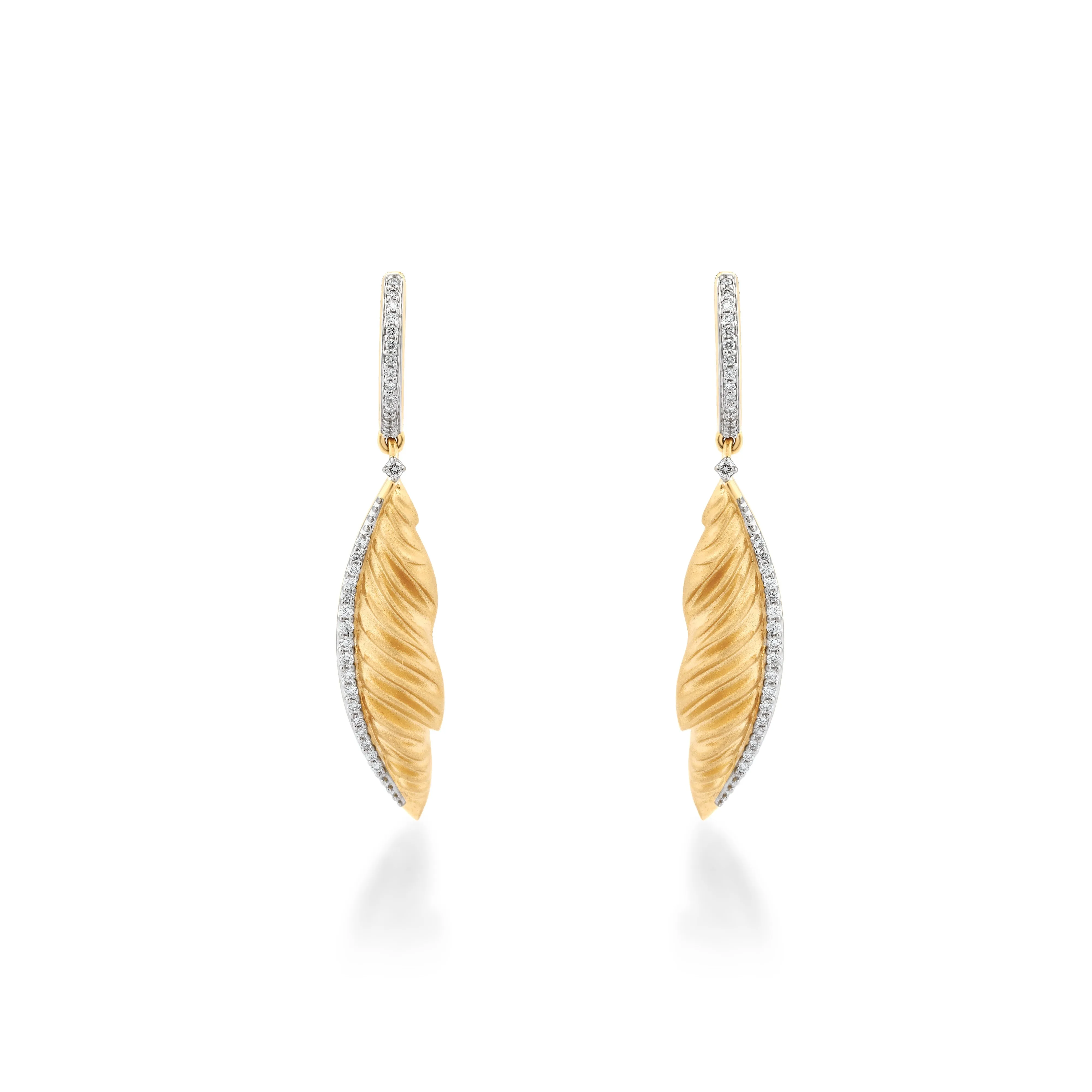 Skyward Bound Quill Diamond Earrings