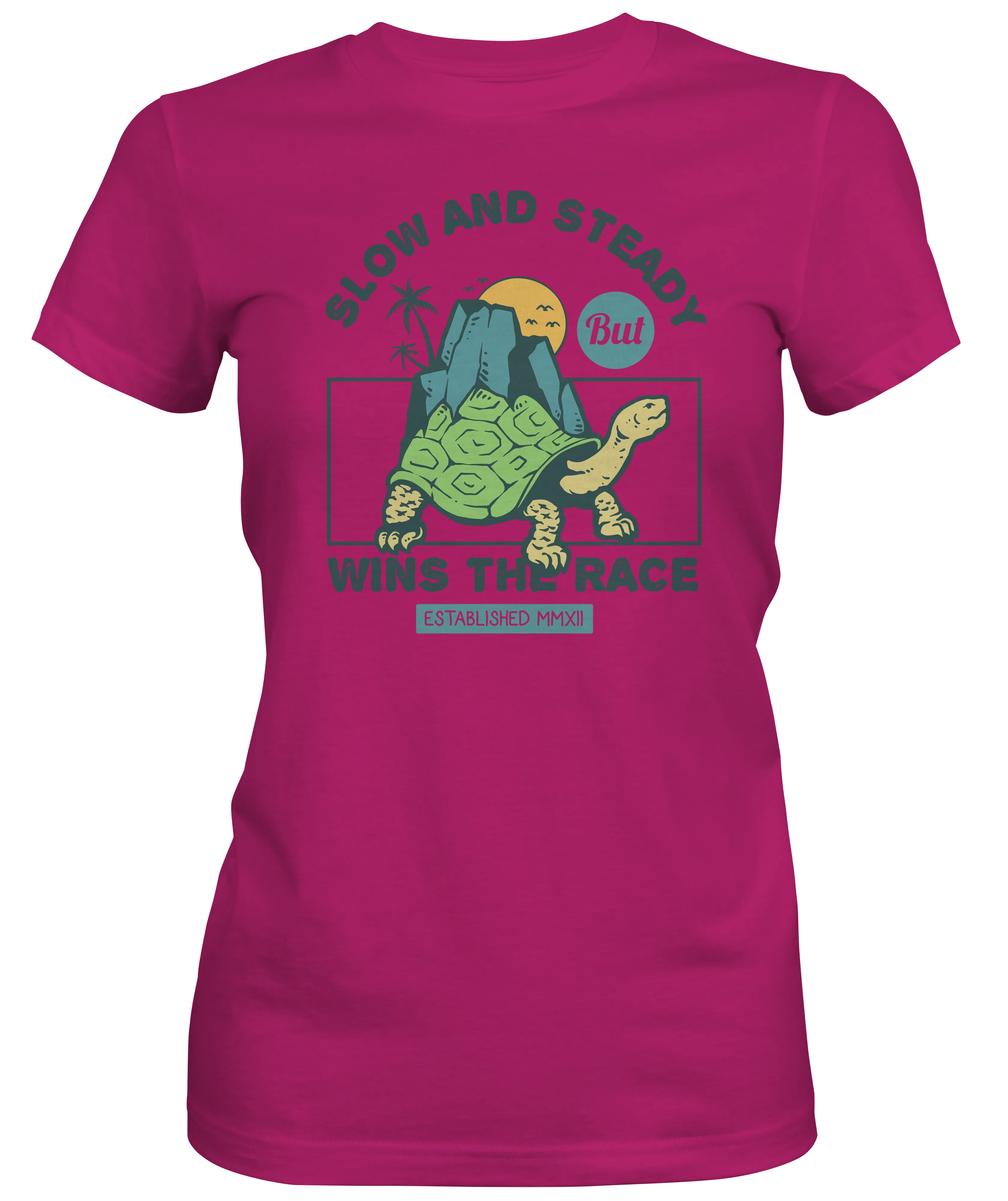 Slow and Steady Wins Turtle Ladies T-Shirts