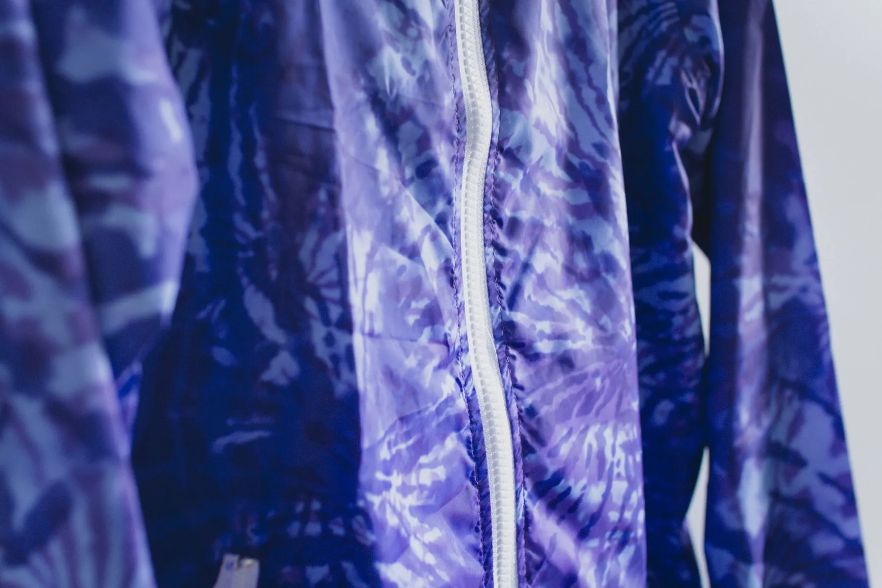 Tie-Dye Windbreaker in Purple