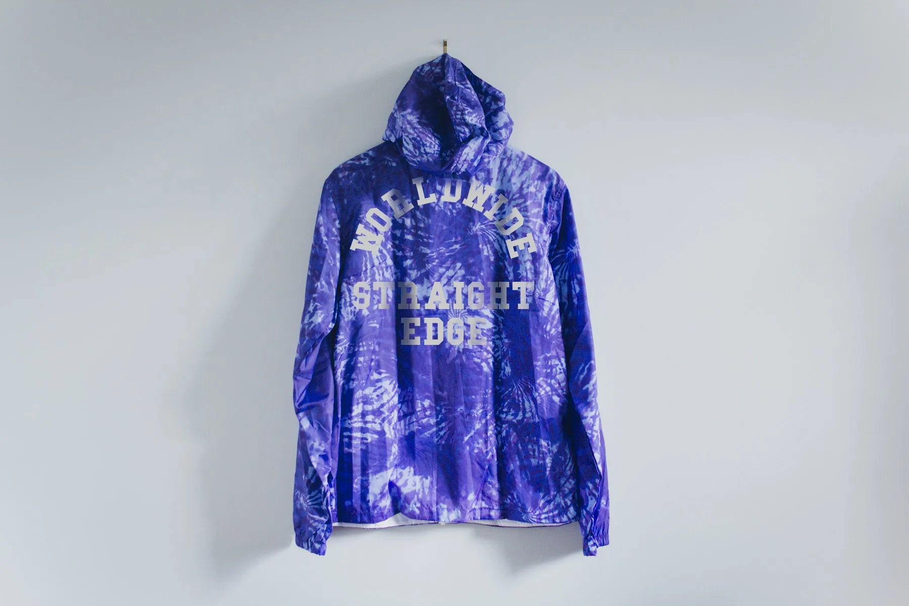 Tie-Dye Windbreaker in Purple