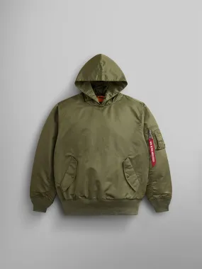 WOMEN'S PULL-OVER MA-1 JACKET HOODIE